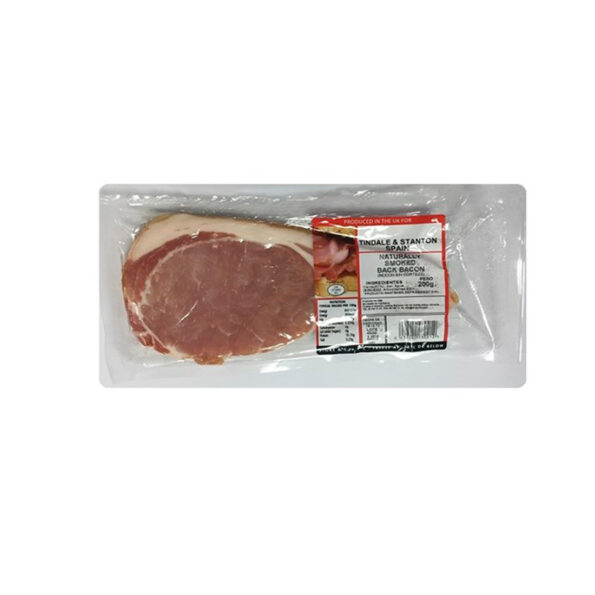 TINDALE BACK BACON SMOKED 200GR.