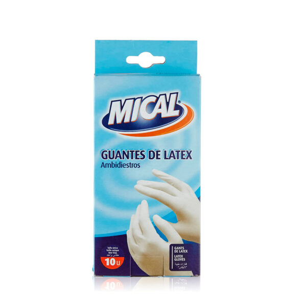 MICAL GUANTES LATEX T/UNICA *10UNID